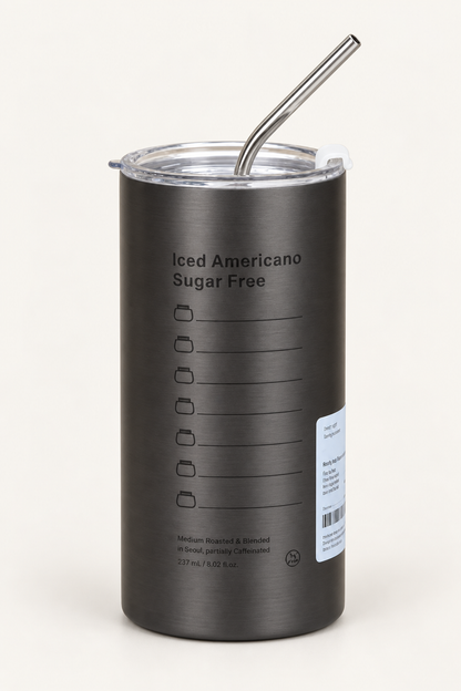 Mug Isotherme avec Paille en Inox – 600 ml